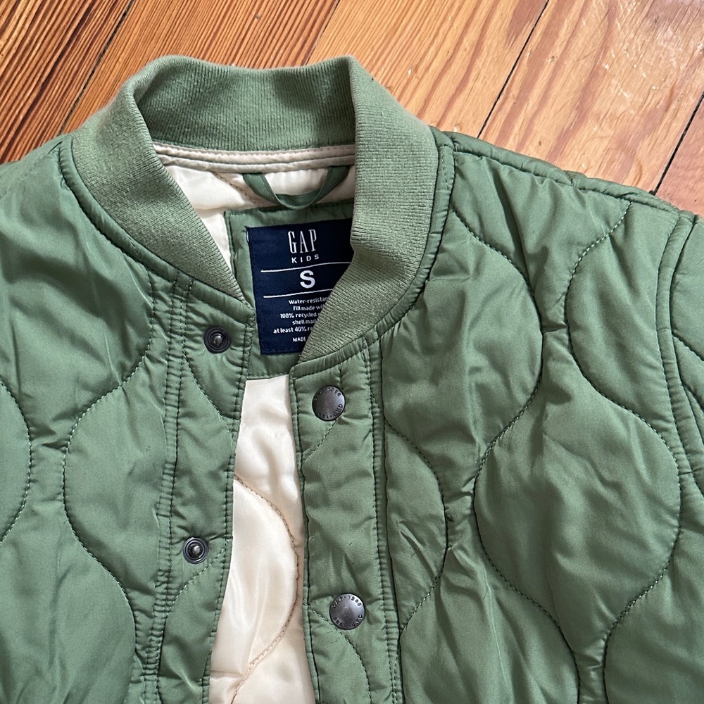 GAP Kids Olive Quilted Jacket